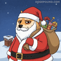 Tired Merry Christmas GIF by Doge Pound