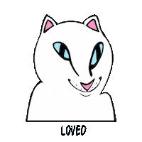 RIPNDIP_CAT love cat alien skate Sticker