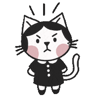 Angry Cats Sticker by Cat & Raven