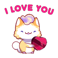 I Love You Heart Sticker by Mino Games