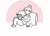 hazash reading chilling procrastinate freetime GIF