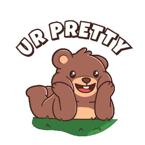 This Is Gorgeous Teddy Bear Sticker by BEARISH