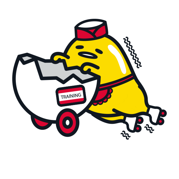 Egg Just Cant Sticker by Gudetama