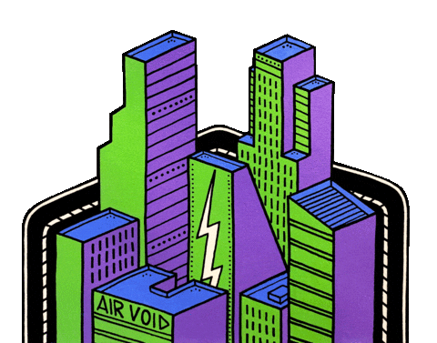 City Art Motion Sticker by AIRVOID
