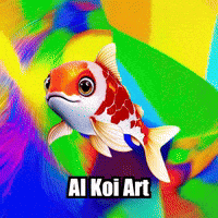 Koi Fish Aiart GIF by TheConfishius
