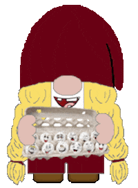 Eggs Gnome Sticker