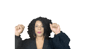 ComedianHollyLogan justice blm fist black woman Sticker