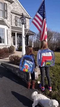 Pennsylvania Kids Say Pledge of Allegiance Before Start of Home School Day