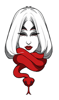 crimsonspine art illustration magic angel Sticker