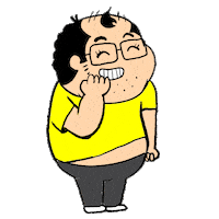 Happy Illustration Sticker