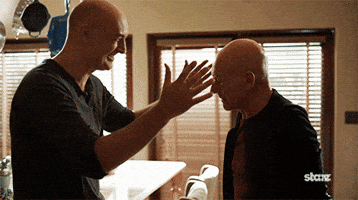 season 1 kiss GIF by Blunt Talk