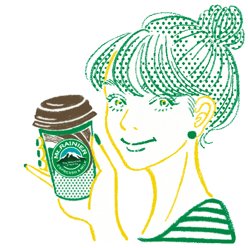 Coffee Sticker by mt.rainier