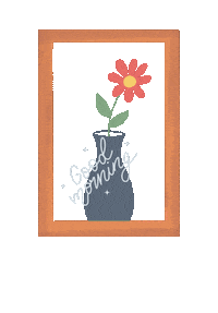 Good Morning Flower Sticker