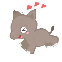 Rhino Running Sticker by Anak Rimba Books