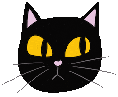 PaperBoe cat blackcat cateyes christinahj Sticker