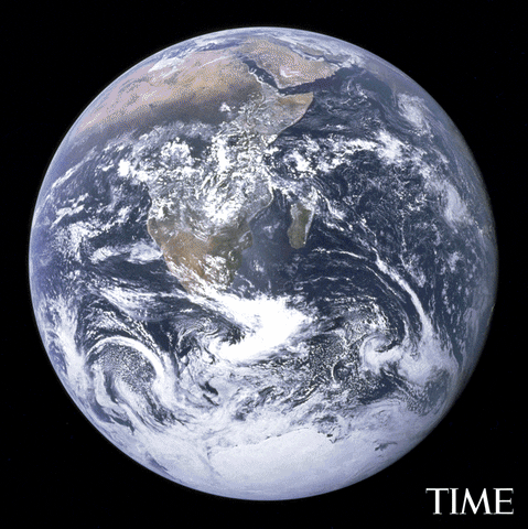 blue marble space GIF by TIME
