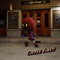 Coffee Time Dance GIF by Bold Art Degens
