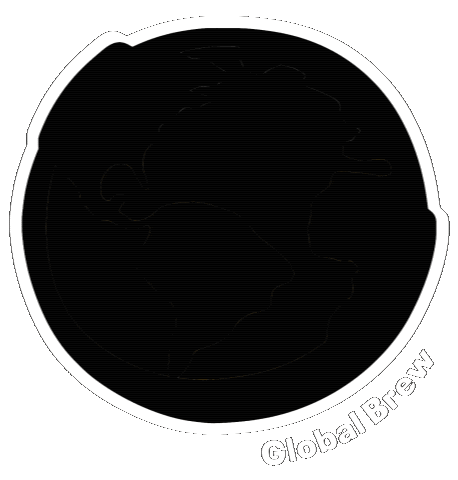 globalbrew beer global global brew globalbrew Sticker