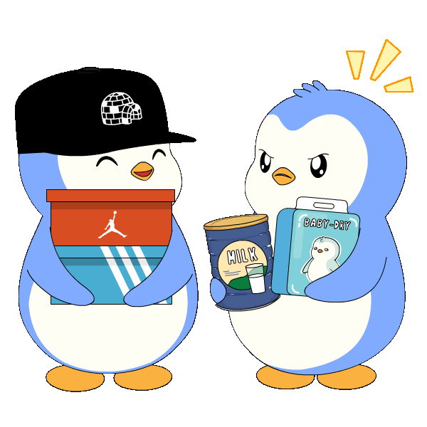 Mad Shopping Spree Sticker by Pudgy Penguins