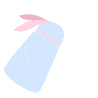 okidoki_indo ok rabbit oops spill Sticker