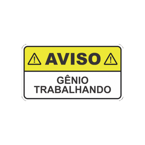 Aviso Trabalhando Sticker by Faculdade EnsinE