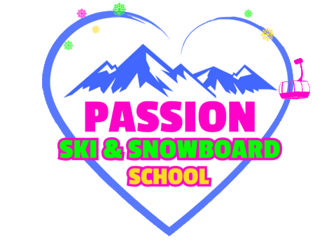 passion_ski_school giphyupload winter mountain ski Sticker