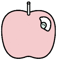 reesesbookclub apple book worm books Sticker