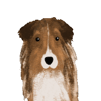 Dog Smile Sticker by breadcrumbsclub