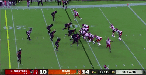 therealessad giphygifgrabber run miami nc state GIF