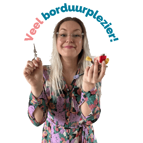 irisborduurt giphyupload borduren iris borduurt borduurwinkel Sticker