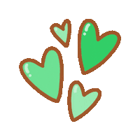 I Love You Hearts Sticker