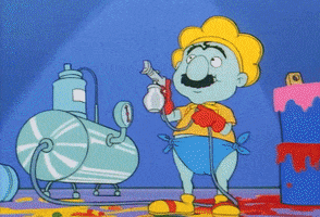 rainbow brite baby GIF