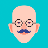 The_Artworks_Inc illustration glasses character hipster GIF