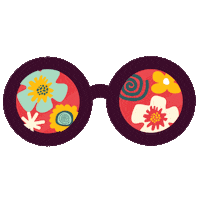 Glasses Flowerglasses Sticker by Karole Kessler