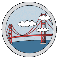 kpham21 san francisco sf sanfrancisco san fran Sticker