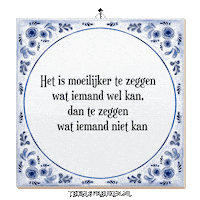 Wijsheid Reflectie Sticker by Tegelspreuken.nl