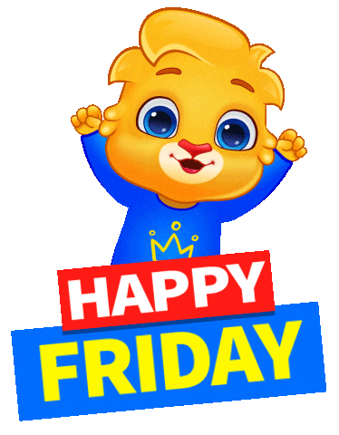 Its Friday Sticker by Lucas and Friends by RV AppStudios