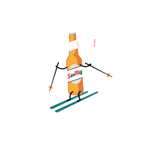 Esqui Sticker by Cervezas-San-Miguel