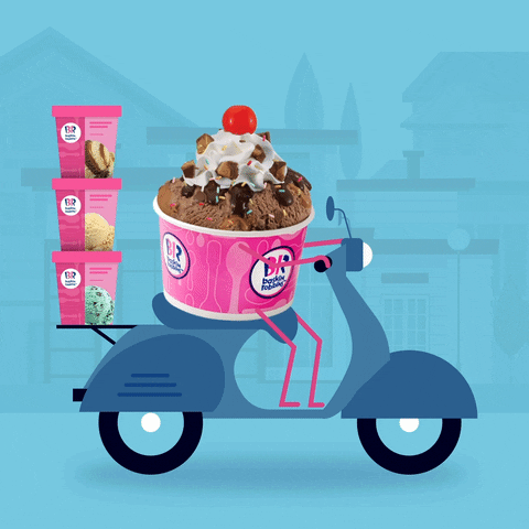 Ice Cream Delivery GIF by BaskinRobbinsCanada