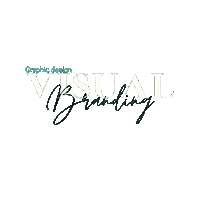 _visualbranding logo design done working Sticker