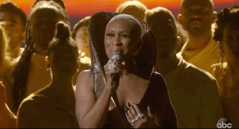Cynthia Erivo Oscars GIF by The Academy Awards