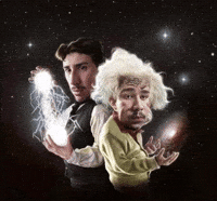 Tesla Einstein GIF