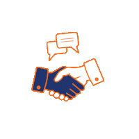 Community Orange Sticker by Driverseat Inc