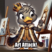 Art Attack GIF by sirduckbeth