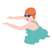 inthedeep ocean swimming swimmer ocean swimmer Sticker