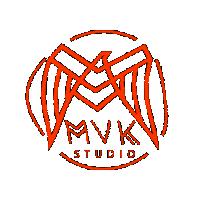 Residencia_MVK art logo design red Sticker