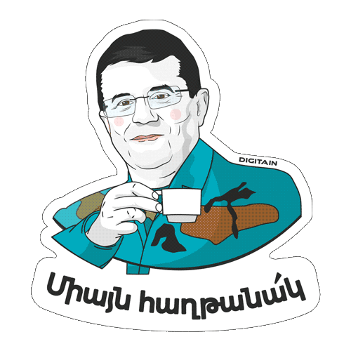 Digitain armenia snickers artsakh հայաստան Sticker