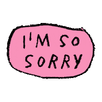 Sorry Talking Is Hard Sticker by Adam J. Kurtz