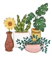 commonroomph art fun sticker flower Sticker