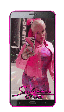 Phone Selfie Sticker by Sashy Hairdesign Club